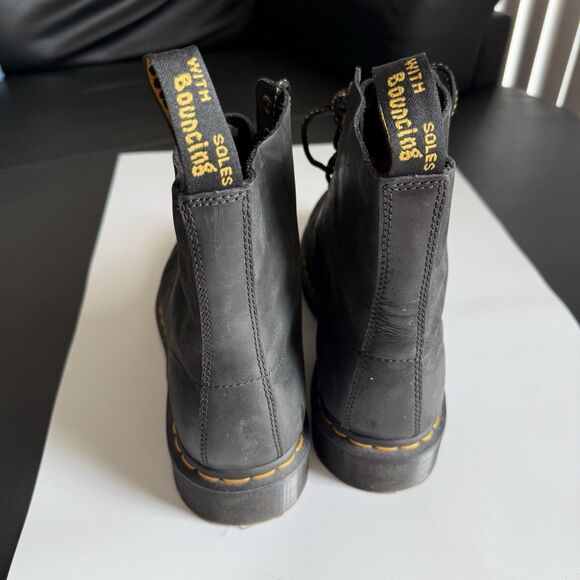 Dr. Martens 1460 Pascal Black Leather Boots 8-Eye Hiker Laces Men US 11 main image 6